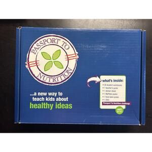 New GIANT Passport to Nutrition Teaching Kit Ages 8-12 Student Workbooks Sticker